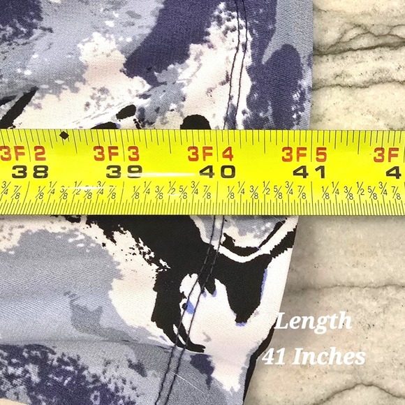 Ronni Nicole Floral Sheath Dress Size‎ 6 Cowl Neck Blue White Black Sleeveless - Picture 9 of 14